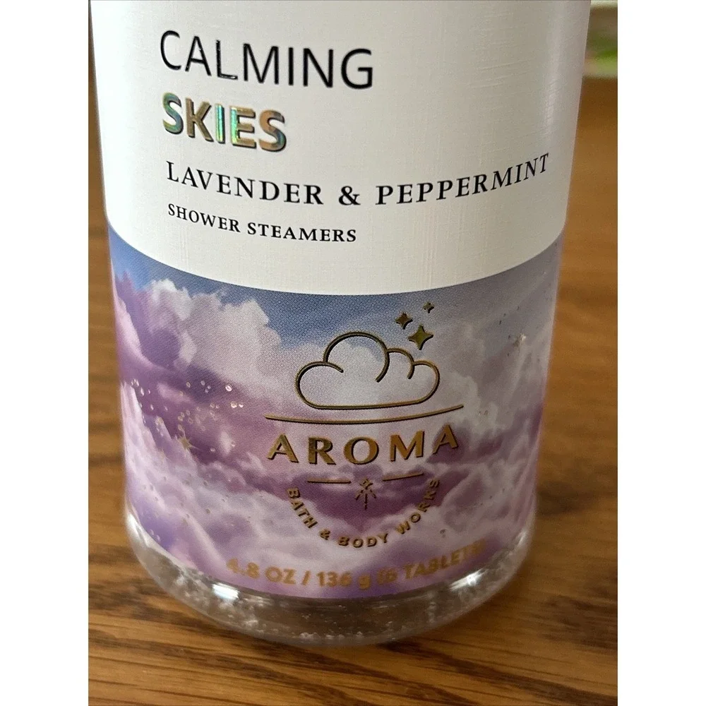 *NEW* LAVENDER & PEPPERMINT‎ ~ SHOWER STEAMERS ~ Bath & Body Works ~ 6 Tablets